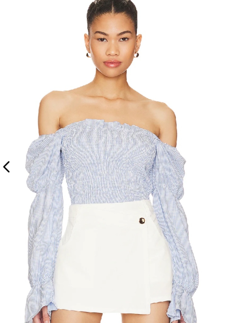 More to Come Abigail Smocked Top size L